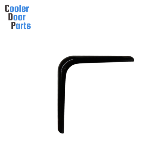 Hussmann 0465491, 3" 90 Degree Bumper Corner - Black [CDP 632]