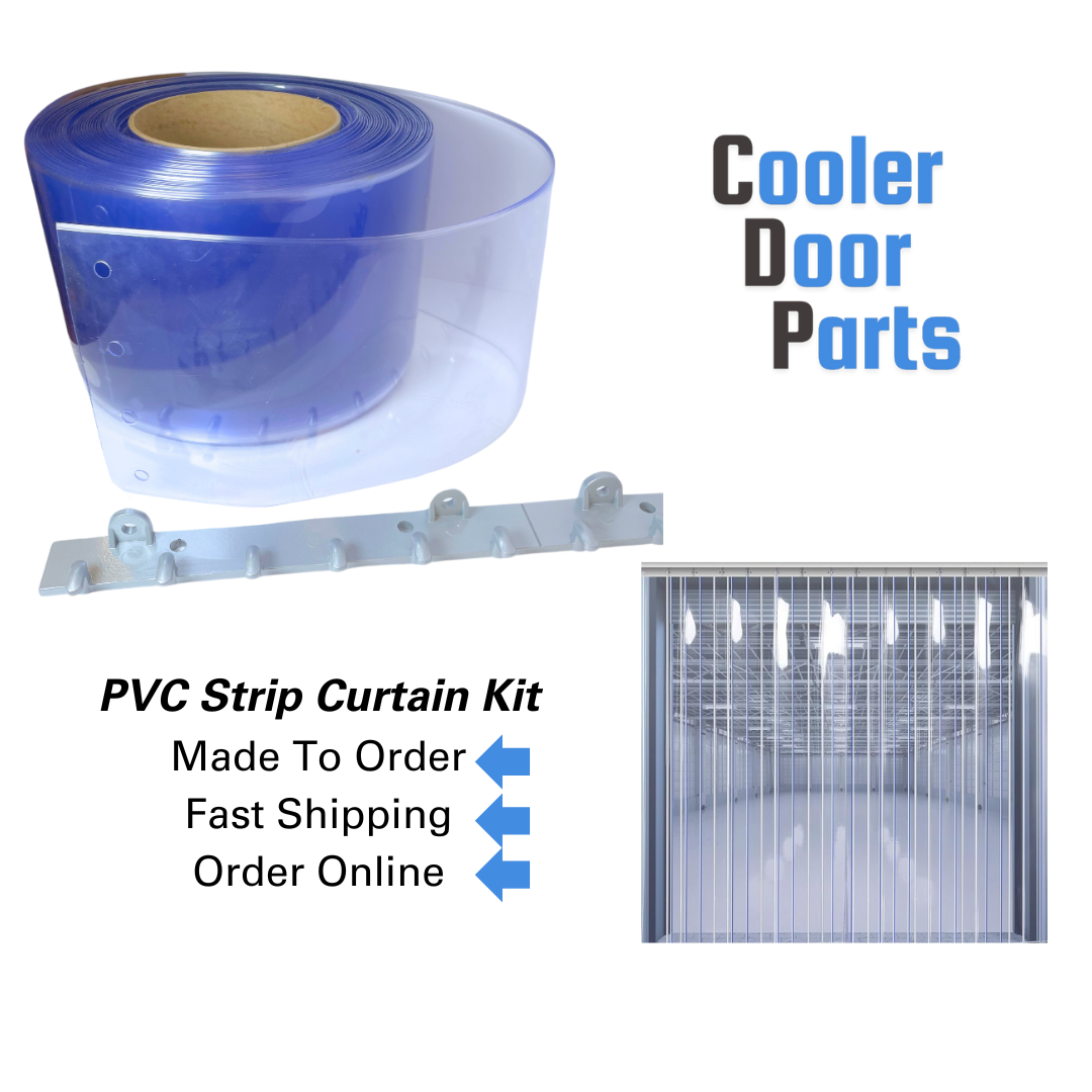 Custom commercial strip curtain kit replacement