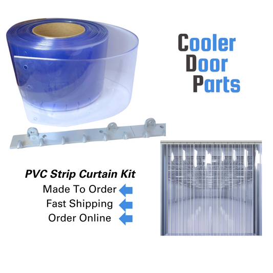 Custom commercial strip curtain kit replacement
